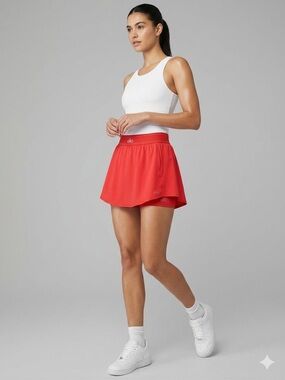 ALO Yoga Coral-Orange Athletic Skort
